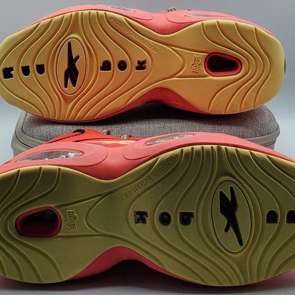 REEBOK QUESTION MID 'HOT ONES' MEN'S SIZE 9.5 BASKETBALL SNEAKERS (GV7093) RARE - Picture 3 of 9